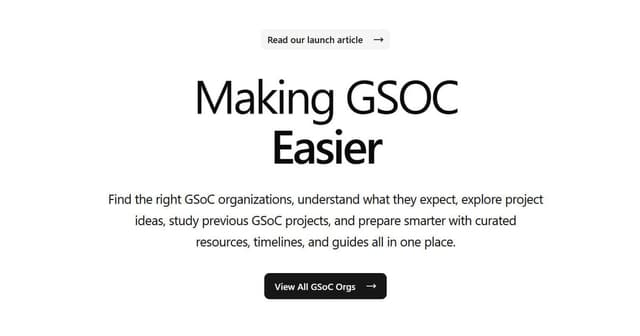 GSoC Guide - Open-Source GSoC Tool